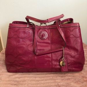 Pink Signature Coach Purse
